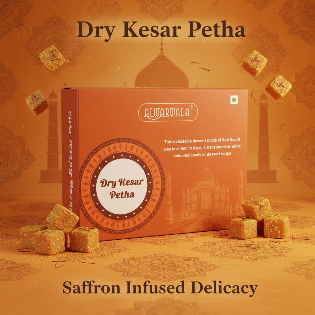 Kesar Sticker Kesar Dry Petha - Premium Saffron Sweet | ALWARWALA
