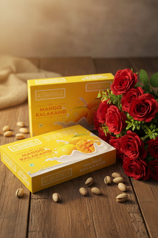 Mango Kalakand Gift Set with Teddy Bear