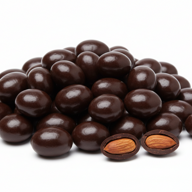 Almond dark chocolate dragees